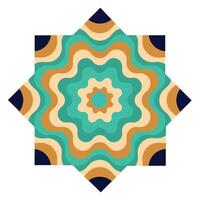An abstract design with a star in the center vector