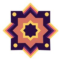 An abstract design with a star in the center vector