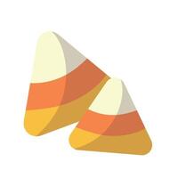Two candy corn icons on a white background vector