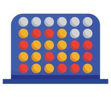 A blue and red board with a bunch of red and yellow balls vector