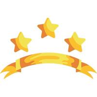 Three stars on a white background vector