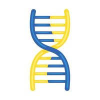 Dna strand icon illustration on white background vector