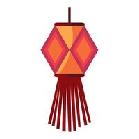 Chinese lantern illustration isolated on white background vector