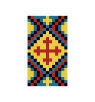 An image of a cross in a cross pattern vector