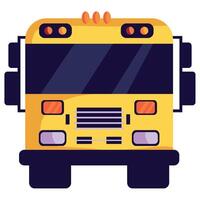 A school bus is shown on a white background vector