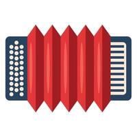An accordion icon on a white background vector