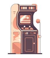 An illustration of an arcade machine vector