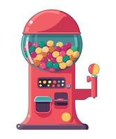 Gumball machine illustration isolated on white background vector