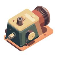 An illustration of a small engine vector