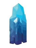 Ice cube illustration isolated on white background vector