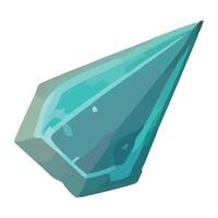 A blue gemstone with a sharp point vector