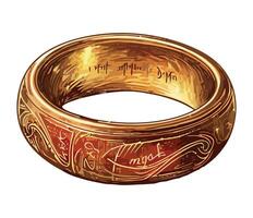 The lord of the rings ring vector