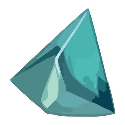 A blue diamond is shown in a cartoon style