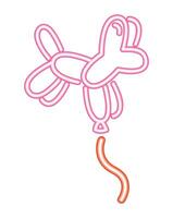 A balloon with a dog on it vector