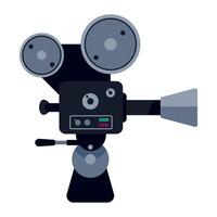 An illustration of a movie camera vector