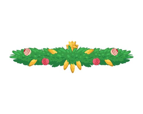 Christmas wreath with candy canes and ornaments