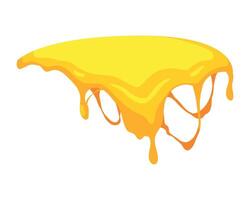 Melted cheese on a white background vector