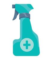 A spray bottle with a cross on it vector