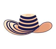 A hat with a striped pattern on it vector