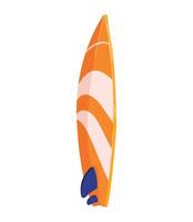 Surfboard illustration on white background vector