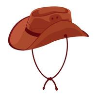 A cowboy hat on a white background vector