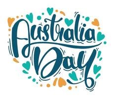 Australia day greeting card vector