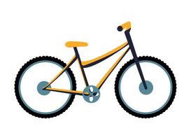 A bicycle is shown on a white background vector