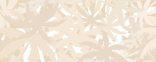 Beneath the Swaying Palms on a Tropical Beach vector