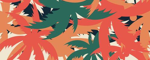 A Perfect Day Under Palm Trees Shade vector