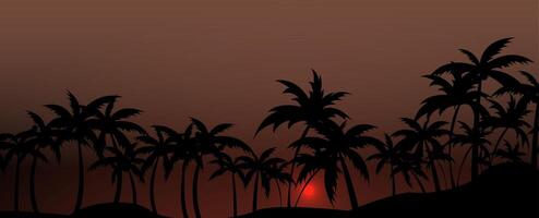 Sunsets, Sandy Toes, and Swaying Palm Trees vector