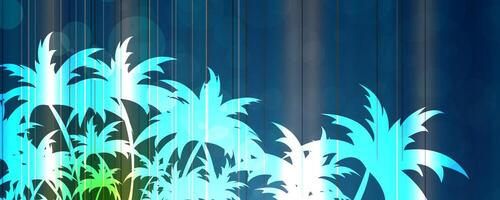 Sunsets and Palm Trees Forever vector