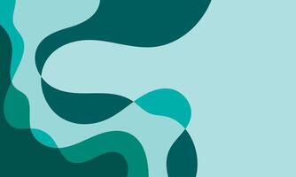 abstract green background with smooth lines and bokeh illustration vector