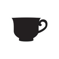 Coffee cup icon illustration sign. vector