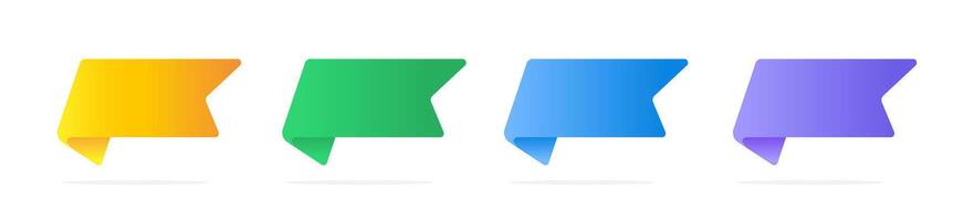 Speech bubble icon set. Quote frame gradient collection. vector