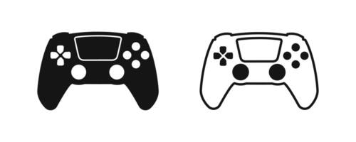 Joystick controller icon set. vector