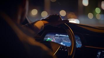 Driving at night becomes an enhanced experience with an advanced navigation display system video