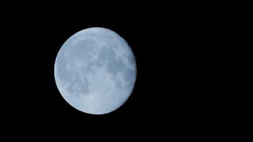 Full Moon shining brightly in the tranquil night sky is a magnificent sight in the vast universe video