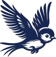 A Tiny Bird's First Taste of Freedom vector