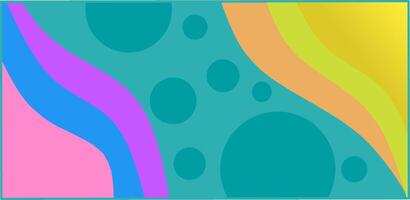 Abstract design with colorful wavy lines and circular shapes. Available in EPS format vector