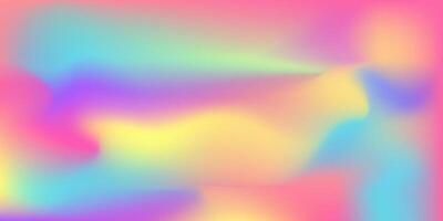 Abstract Holographic Gradient Background, Pastel Color Palette vector