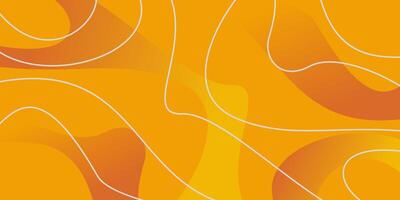 orange autumn abstract background, wave and line pattern. suitable for banner templates, posters, greeting cards. vector