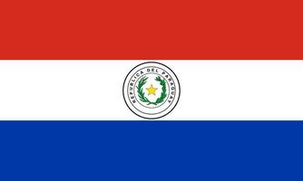 Paraguay flag national material design vector