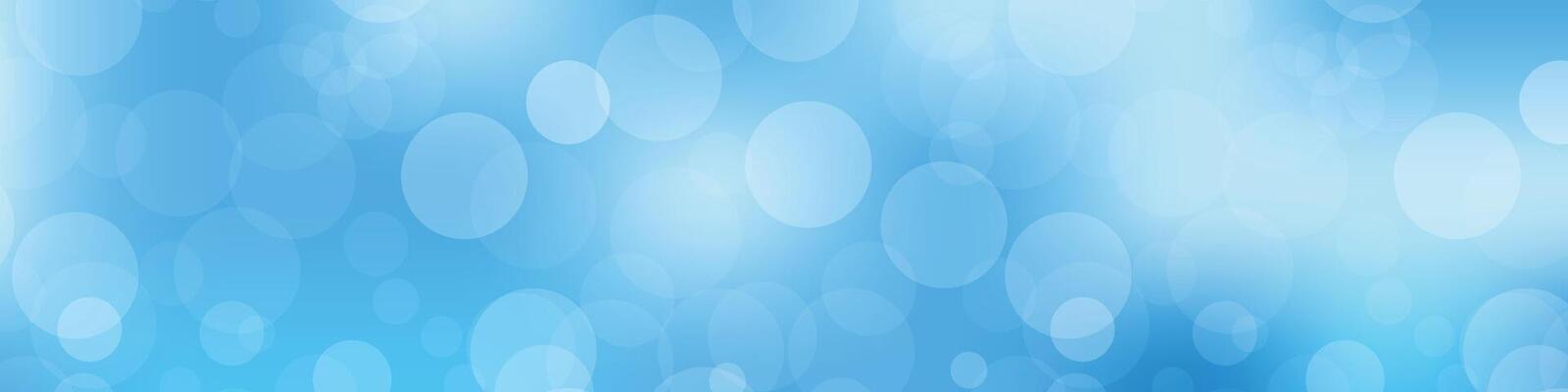 Abstract circle bokeh background. Smooth soft blue blur effect background. Blue light color gradient. illustration