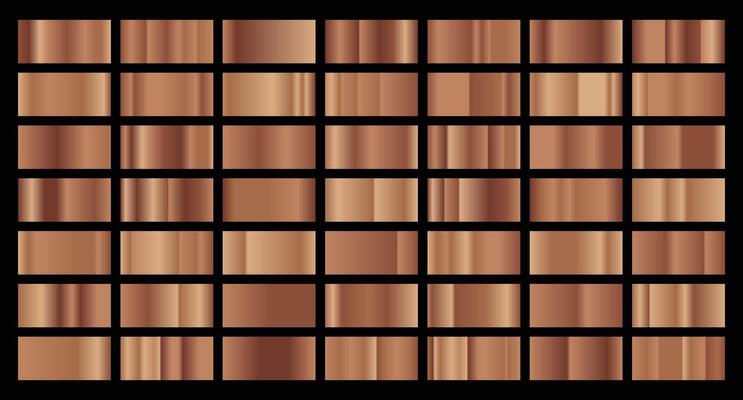 Set of bronze texture background. Bronze background texture. Steel metal background templates. Metal gradient collection. illustration