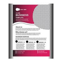 New business flyer template design vector