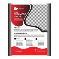 Geometric shape business flyer design . vector