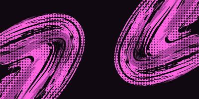 Abstract Background with Pink Brush Texture and Halftone Effect. Grunge Sport Background, for Banner or Poster Design vector