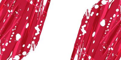 Abstract Background with Red and White Brush Texture. Grunge Sport Background, for Event Banner or Poster Design vector