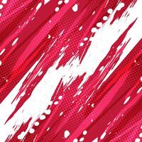 Abstract Background with Red and White Brush Texture. Grunge Sport Background, for Event Banner or Poster Design vector