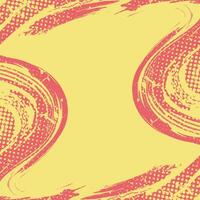 Abstract Background with Red and Yellow Brush Texture and Halftone Effect. Grunge Sport Background, for Event Banner or Poster Design vector